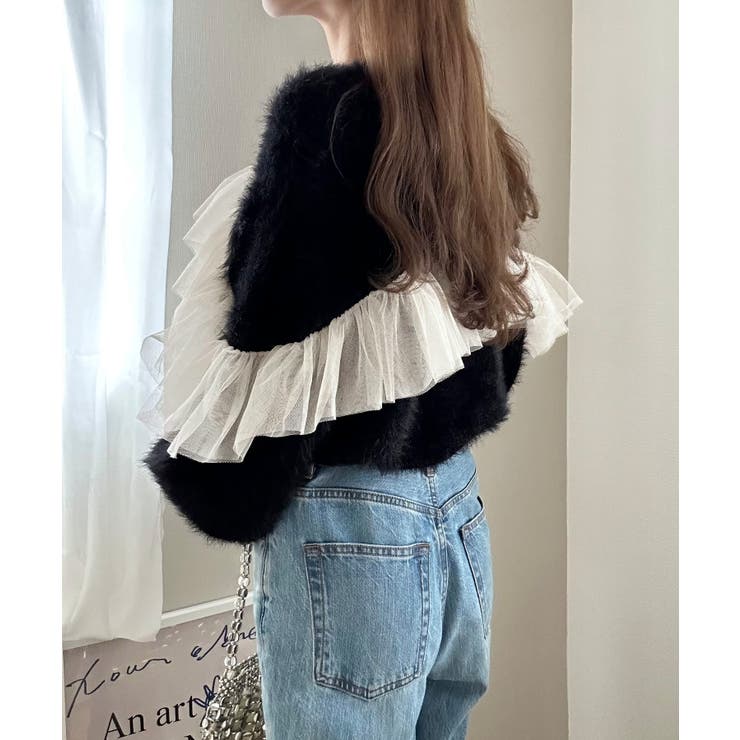 フリルチュールシャギーニット | LAUIR | 詳細画像9 