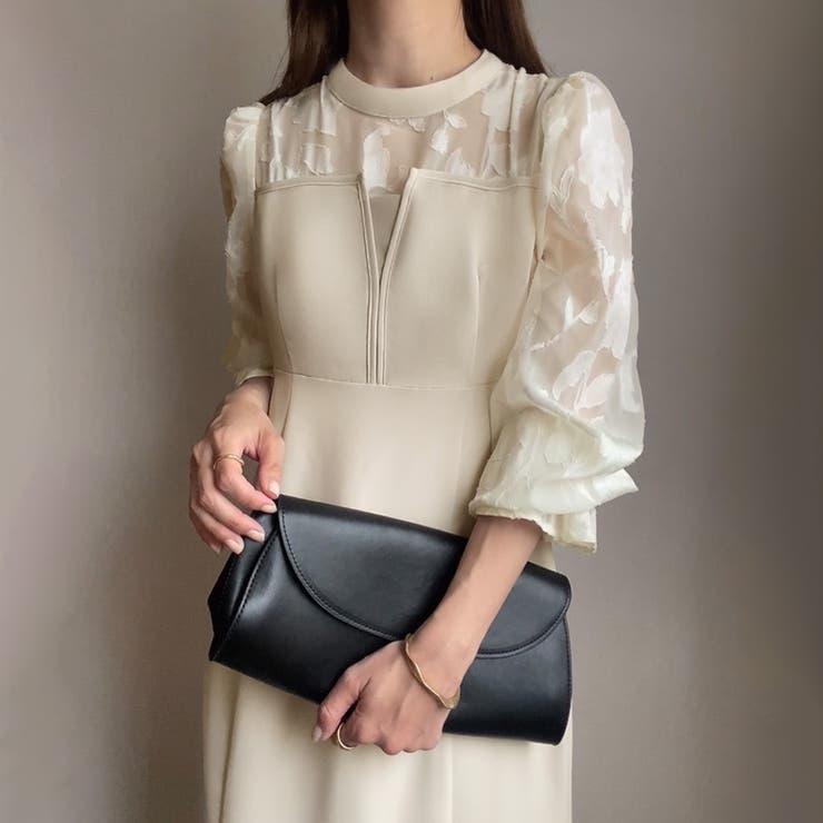 Aアイボリー×アイボリー | FILLOU レースドッキングマーメイドワンピース | JUNOAH