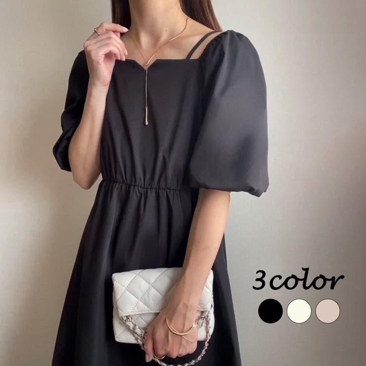 FILLOU 2wayオフショルワンピース[品番：AMTW0010487]｜JUNOAH