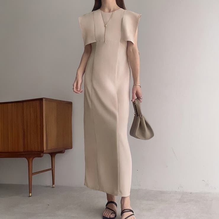 FILLOU スクエアスリーブタイトワンピース【ペチスカートセット】 | JUNOAH | 詳細画像11 