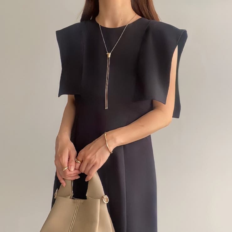 FILLOU スクエアスリーブタイトワンピース【ペチスカートセット】 | JUNOAH | 詳細画像2 