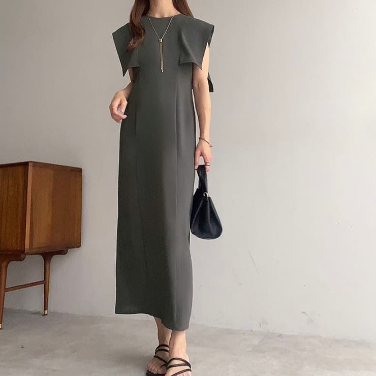 FILLOU スクエアスリーブタイトワンピース【ペチスカートセット】 | JUNOAH | 詳細画像7 