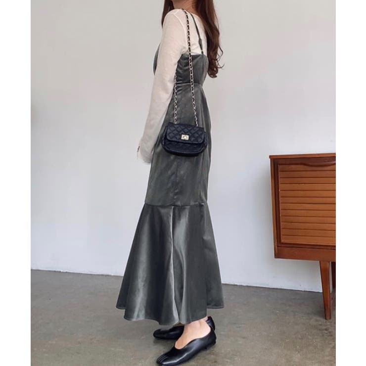 FILLOU フロントデザインぺロアキャミワンピース | JUNOAH | 詳細画像10 