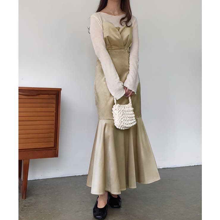 FILLOU フロントデザインぺロアキャミワンピース | JUNOAH | 詳細画像6 