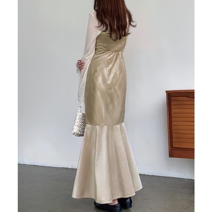 FILLOU フロントデザインぺロアキャミワンピース | JUNOAH | 詳細画像8 