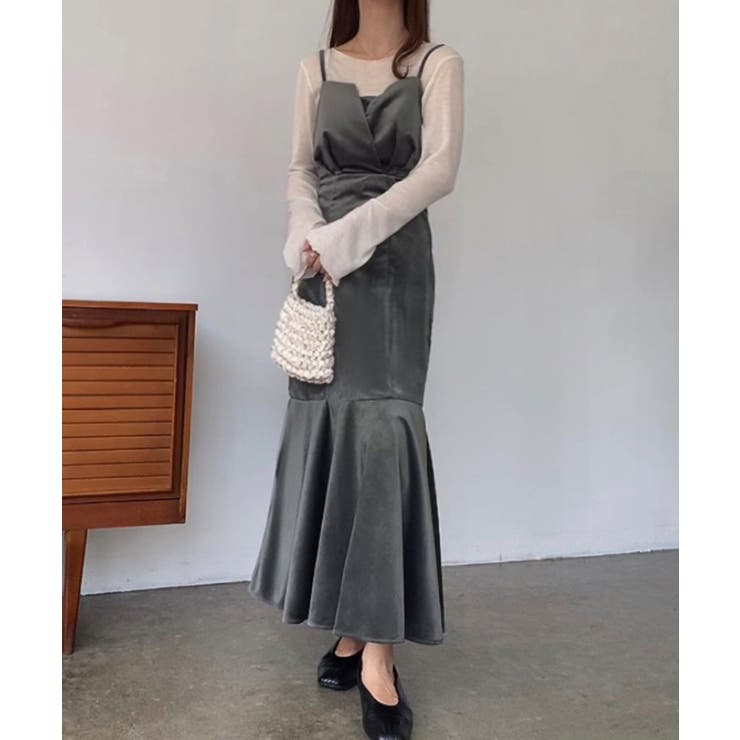 FILLOU フロントデザインぺロアキャミワンピース | JUNOAH | 詳細画像9 