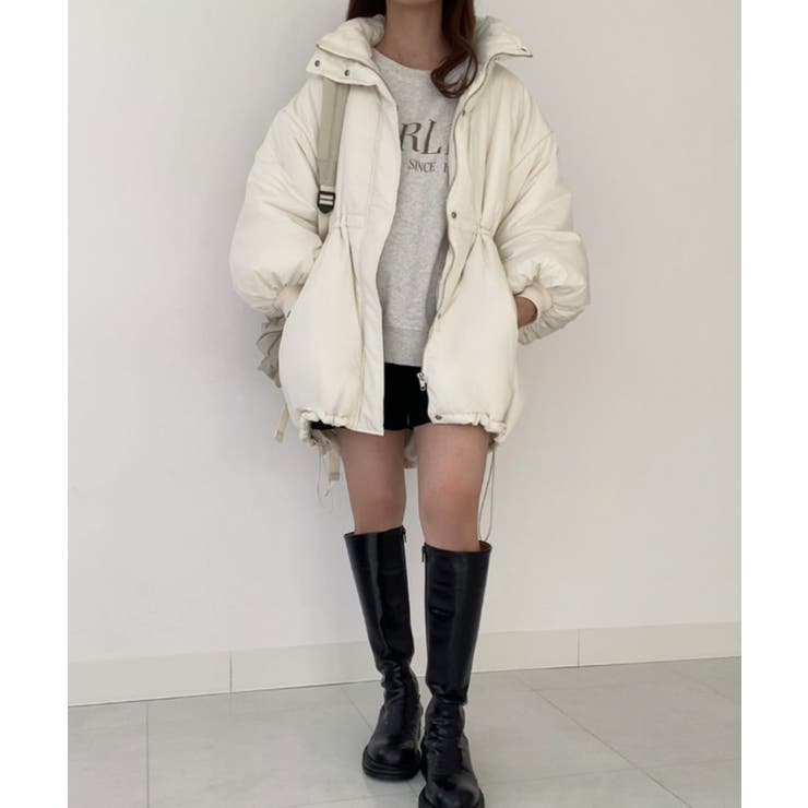 FILLOU 中綿スタンドネックドロストコート[品番：AMTW0011877