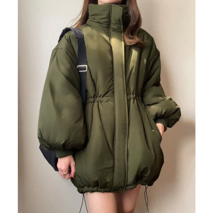 フィルー FILLOU FILLOU 中綿スタンドネックドロストコート