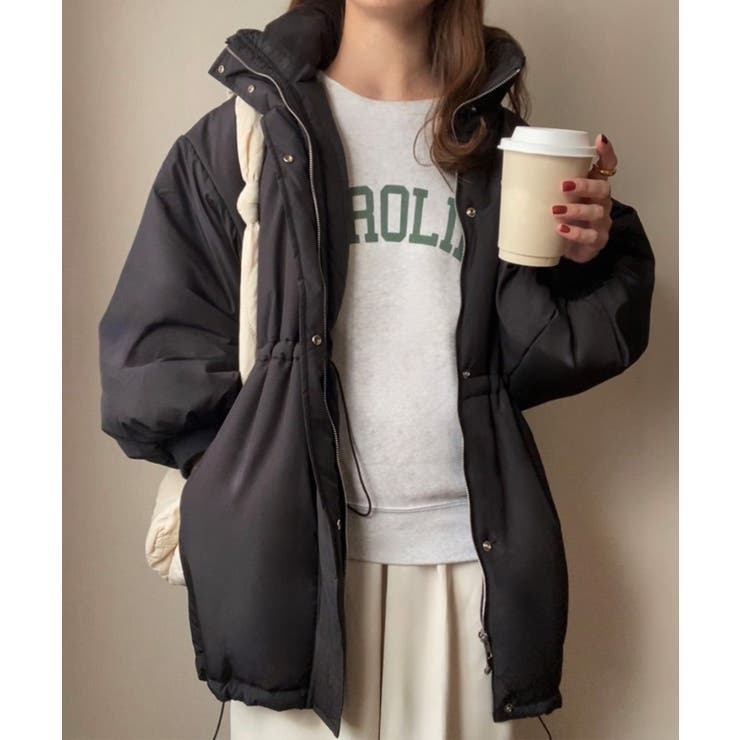 FILLOU 中綿スタンドネックドロストコート[品番：AMTW0011877