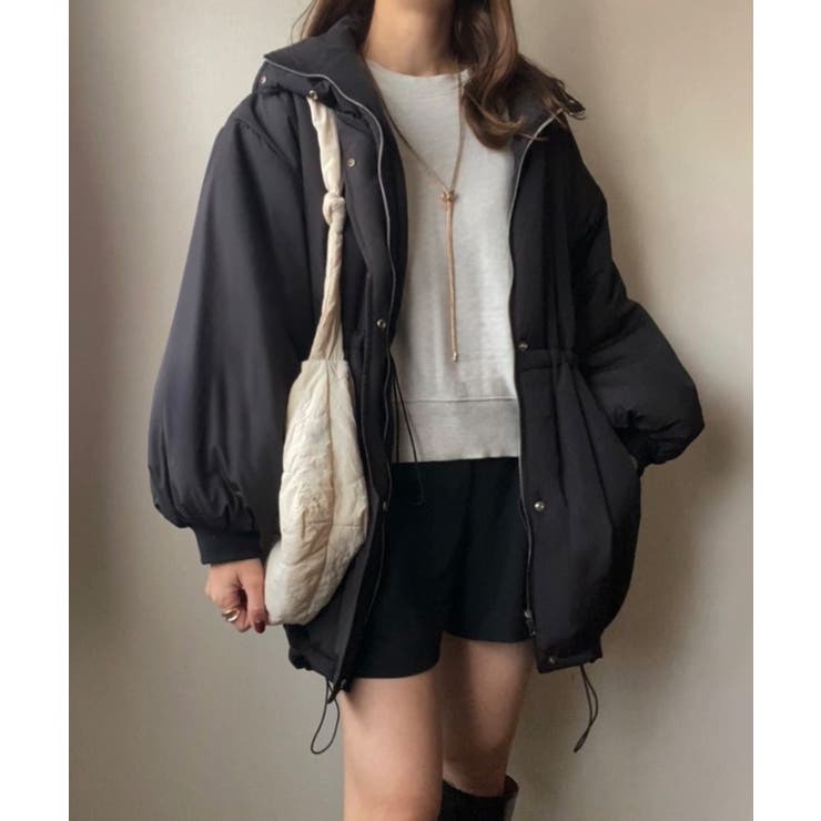 FILLOU 中綿スタンドネックドロストコート[品番：AMTW0011877