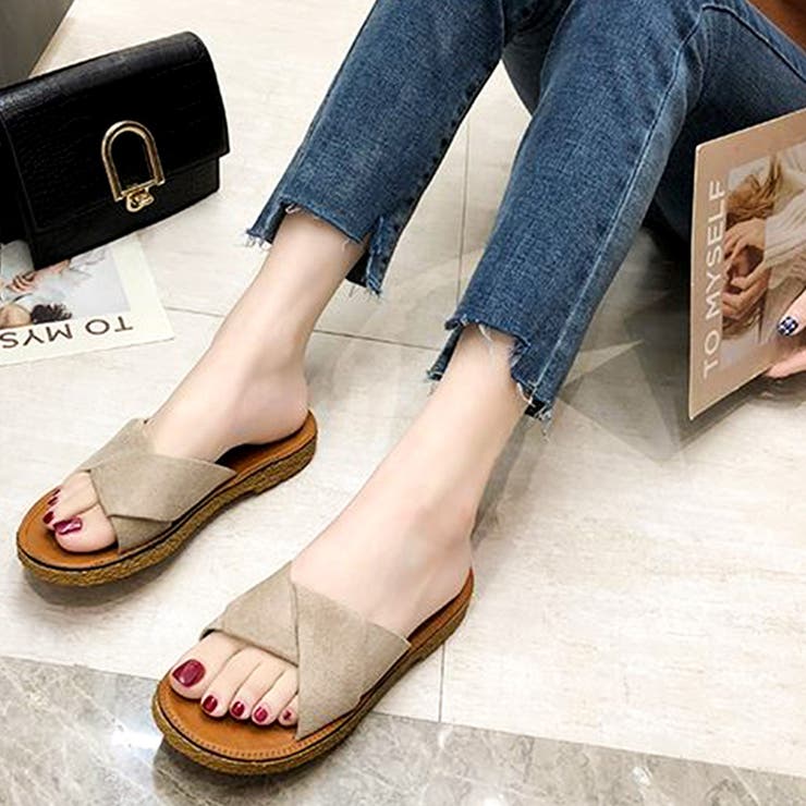 ぺたんこサンダル サンダル 韓国ファッション | JUNOAH | 詳細画像3 