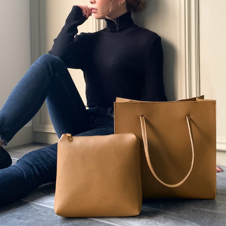 2wayスクエアトートバッグ ポーチ付き 品番 Amtw Amour Box アムールボックス のレディースファッション通販 Shoplist ショップリスト