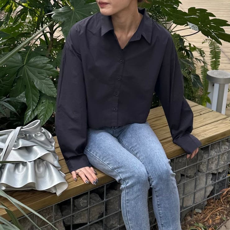 ネイビー | カラーシャツ | JUNOAH