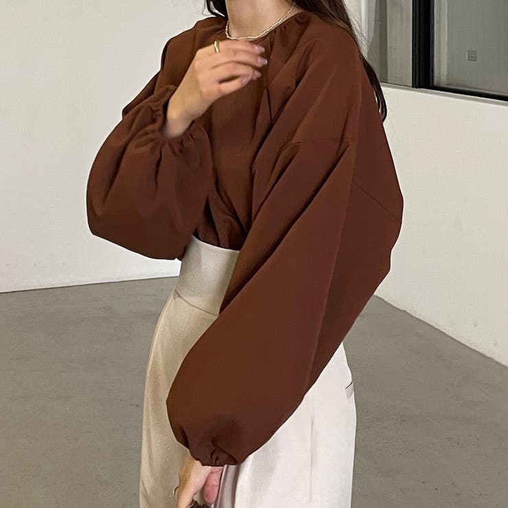 Louere ギャザーボリュームスリーブブラウス | Louere | 詳細画像17 