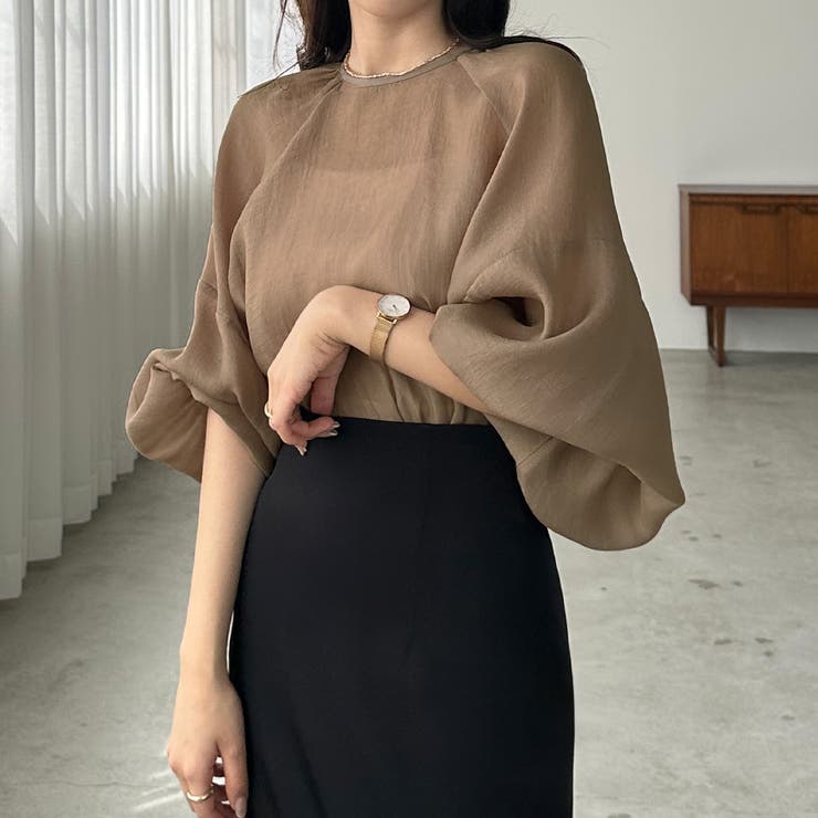 Louere ラグランボリュームスリーブシアートップス | Louere | 詳細画像11 