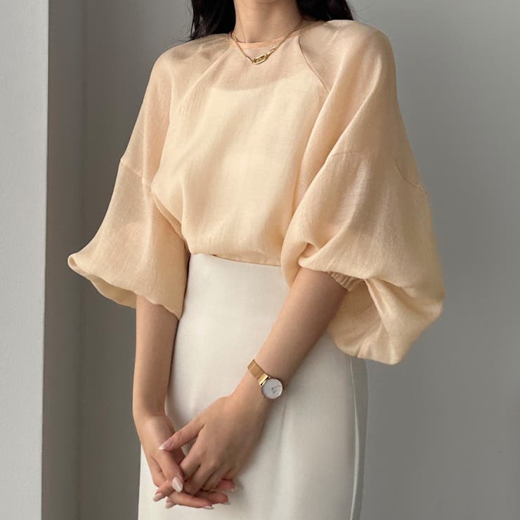 Louere ラグランボリュームスリーブシアートップス | Louere | 詳細画像16 