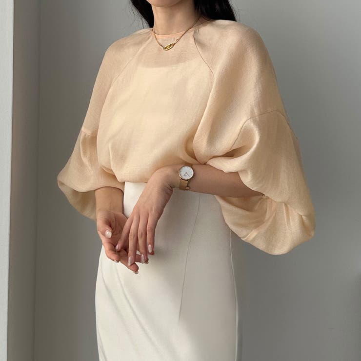 Louere ラグランボリュームスリーブシアートップス | Louere | 詳細画像17 