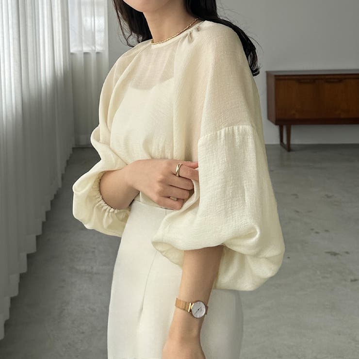 Louere ラグランボリュームスリーブシアートップス | Louere | 詳細画像2 