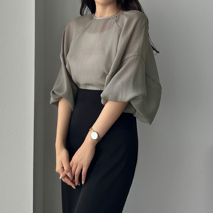 Louere ラグランボリュームスリーブシアートップス | Louere | 詳細画像20 