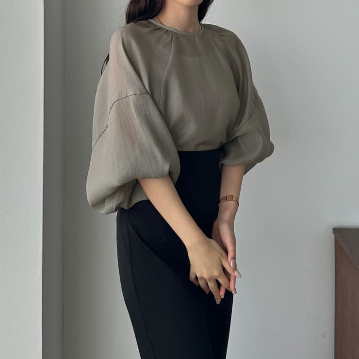 Louere ラグランボリュームスリーブシアートップス | Louere | 詳細画像21 