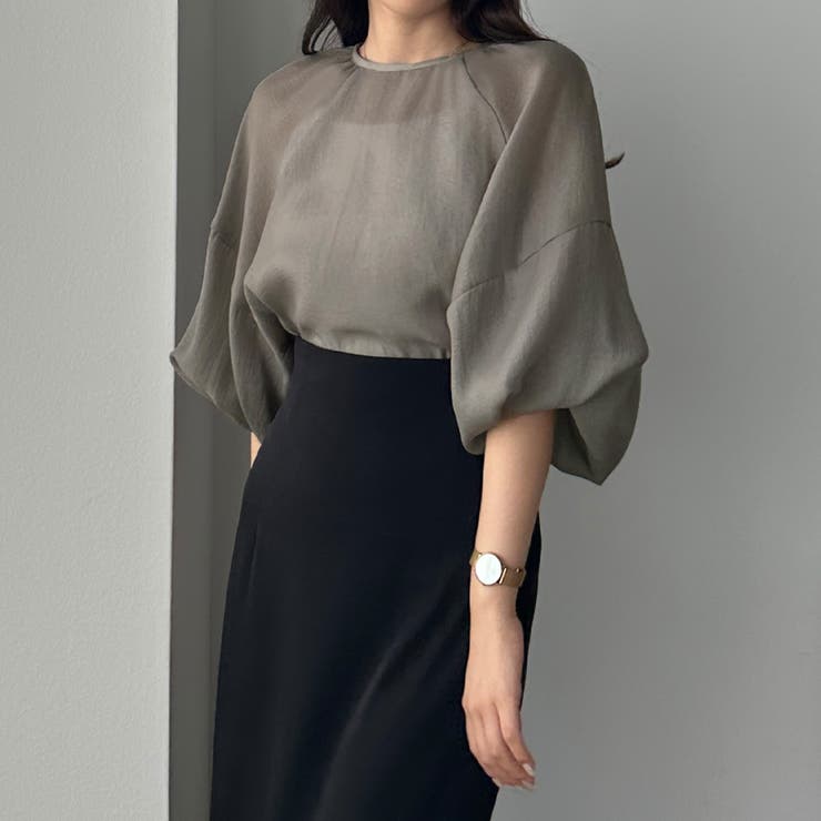 Louere ラグランボリュームスリーブシアートップス | Louere | 詳細画像23 