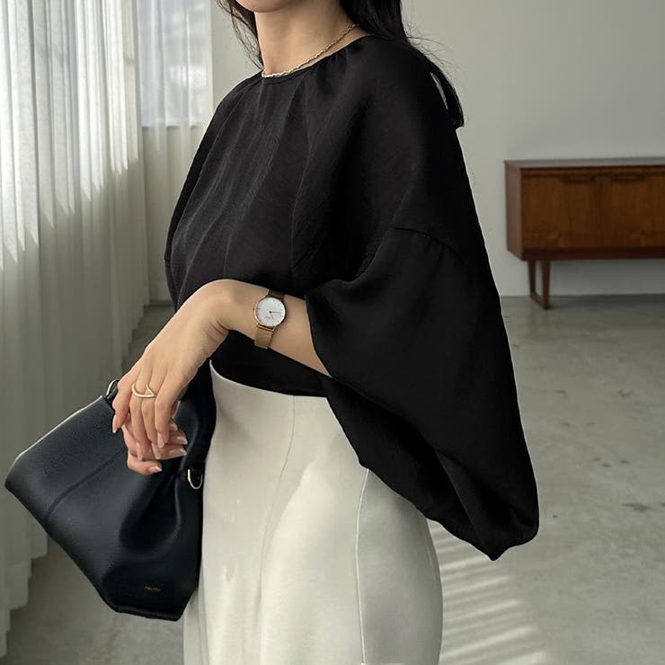 Louere ラグランボリュームスリーブシアートップス | Louere | 詳細画像9 