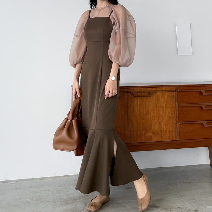 Louere アシメストラップマーメイドキャミワンピース | Louere | 詳細画像28 