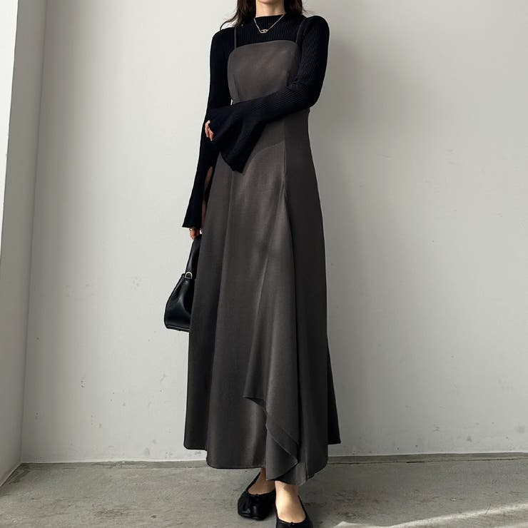Louere フレアラッフルキャミワンピース[品番：AMTW0005233
