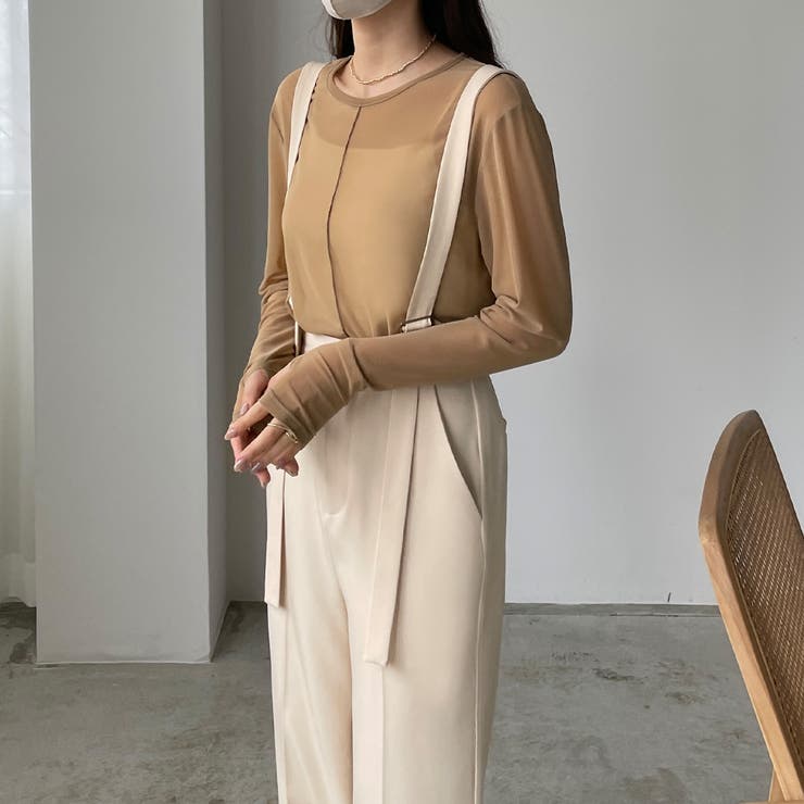 スーパーセール 半額 Louere シアーフィンガーホールトップス[品番：AMTW0005322 トップス