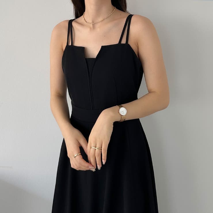 【選べる】デザインフレアキャミワンピース（フレア／Iライン／マーメイド） | Louere | 詳細画像14 