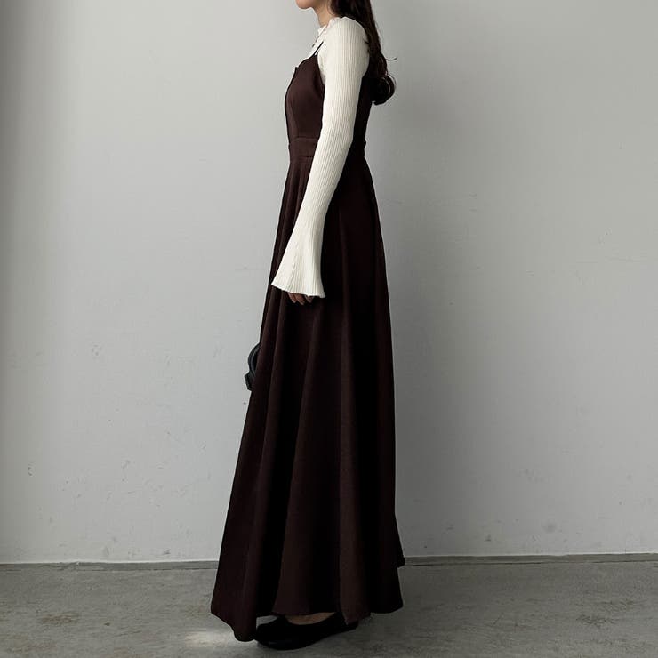 【選べる】デザインフレアキャミワンピース（フレア／Iライン／マーメイド） | Louere | 詳細画像25 