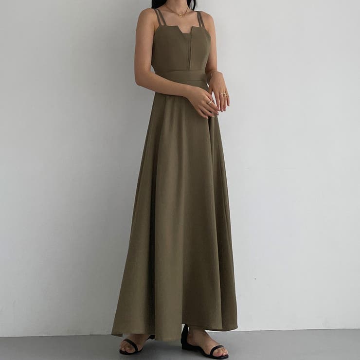 【選べる】デザインフレアキャミワンピース（フレア／Iライン／マーメイド） | Louere | 詳細画像32 