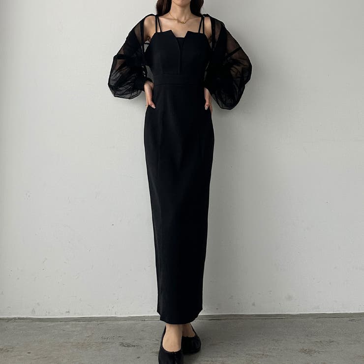 【選べる】デザインフレアキャミワンピース（フレア／Iライン／マーメイド） | Louere | 詳細画像37 