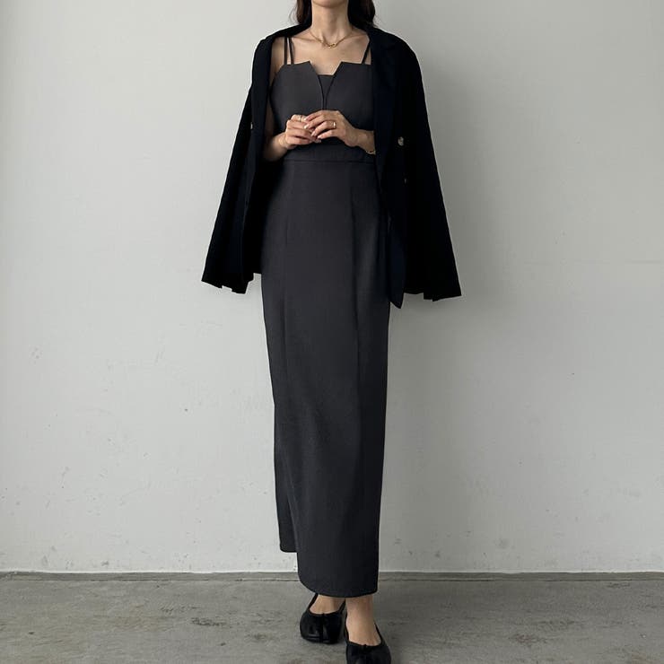 【選べる】デザインフレアキャミワンピース（フレア／Iライン／マーメイド） | Louere | 詳細画像41 