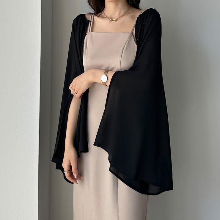美品＊ADOREアドーア フレアスリーブブラウス 38 パープル バックスリット 美品＊ADOREアドーア フレアスリーブブラウス 38 パープル