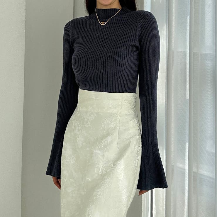 Louere フレアスリットスリーブハイネックリブニット | Louere | 詳細画像25 