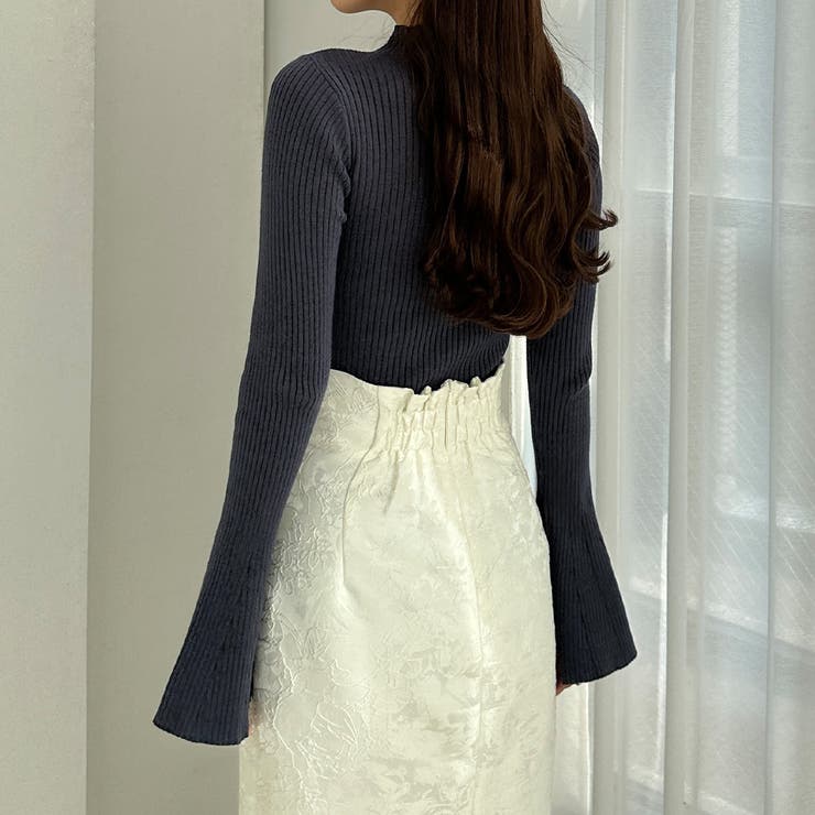 Louere フレアスリットスリーブハイネックリブニット | Louere | 詳細画像27 