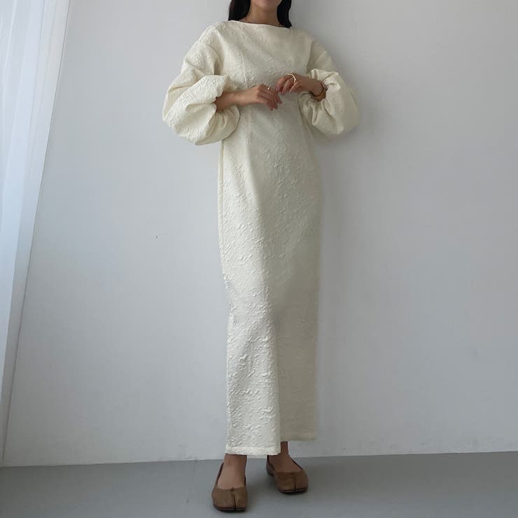 Louere ふくれジャガードIラインワンピース | Louere | 詳細画像7 