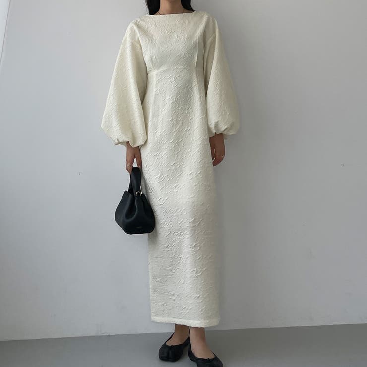 Louere ふくれジャガードIラインワンピース | Louere | 詳細画像8 