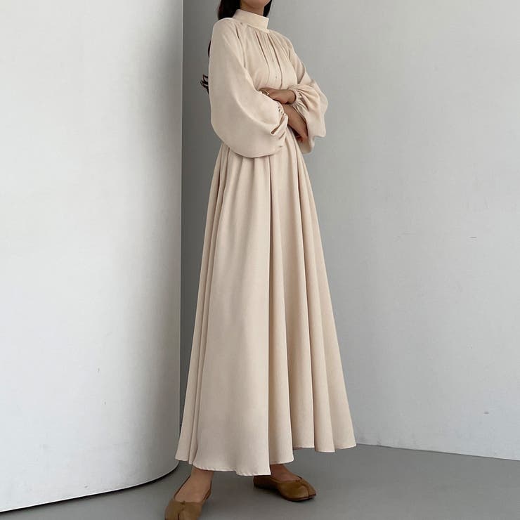 Louere ハイネックボリュームスリーブフレアワンピース | Louere | 詳細画像11 