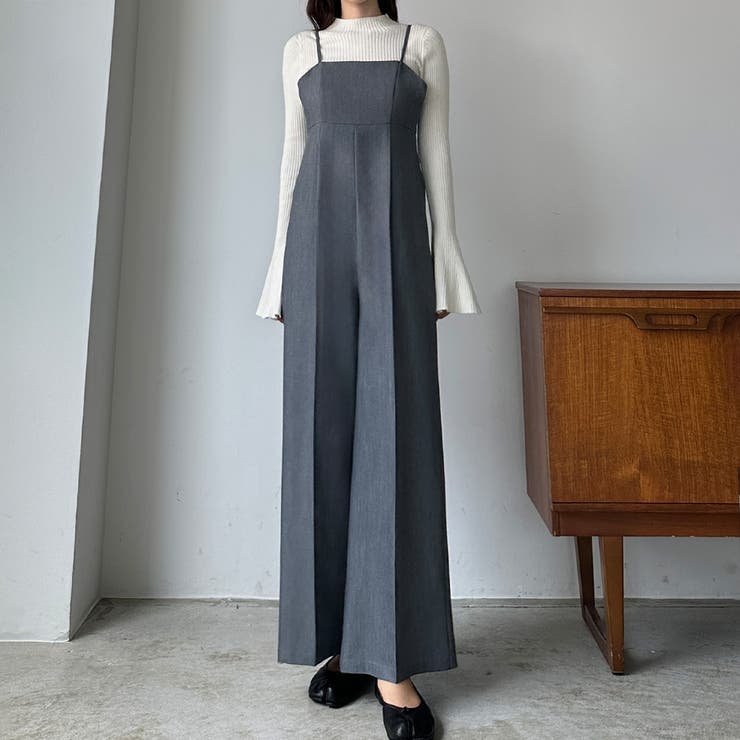 Louere ハイウエストサロペットパンツ[品番：AMTW0009511
