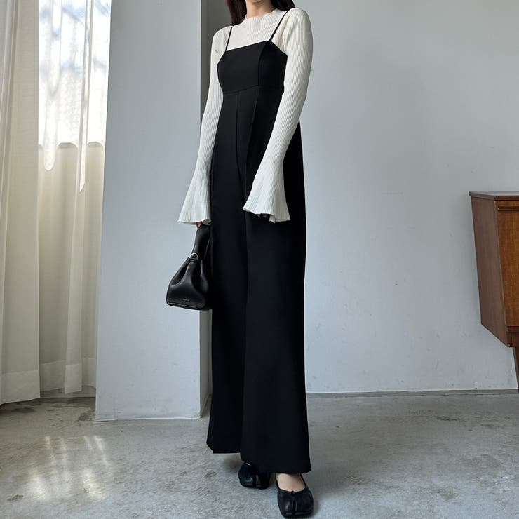 Louere ハイウエストサロペットパンツ[品番：AMTW0009511]｜Louere