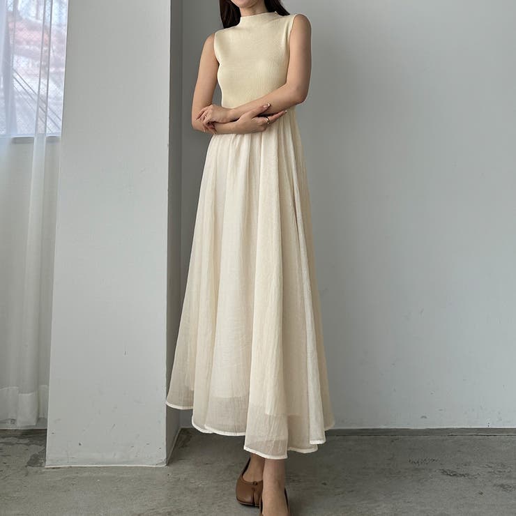Louere ボトルネックニットドッキングワンピース【ペチスカートセット】 | Louere | 詳細画像11 