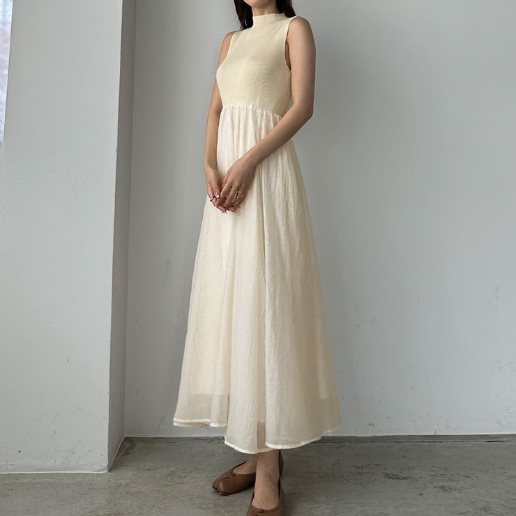 Louere ボトルネックニットドッキングワンピース【ペチスカートセット】 | Louere | 詳細画像13 