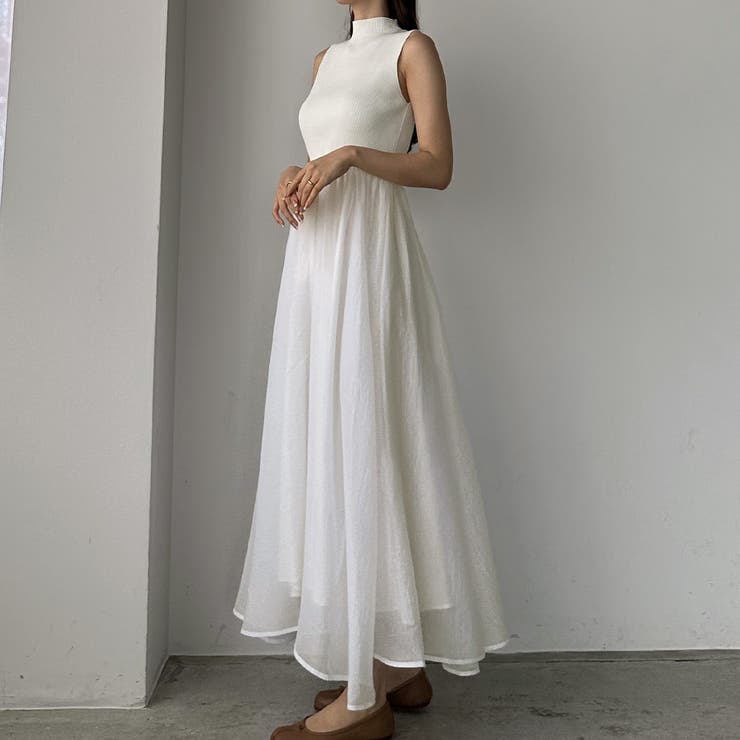 Louere ボトルネックニットドッキングワンピース【ペチスカートセット】 | Louere | 詳細画像9 