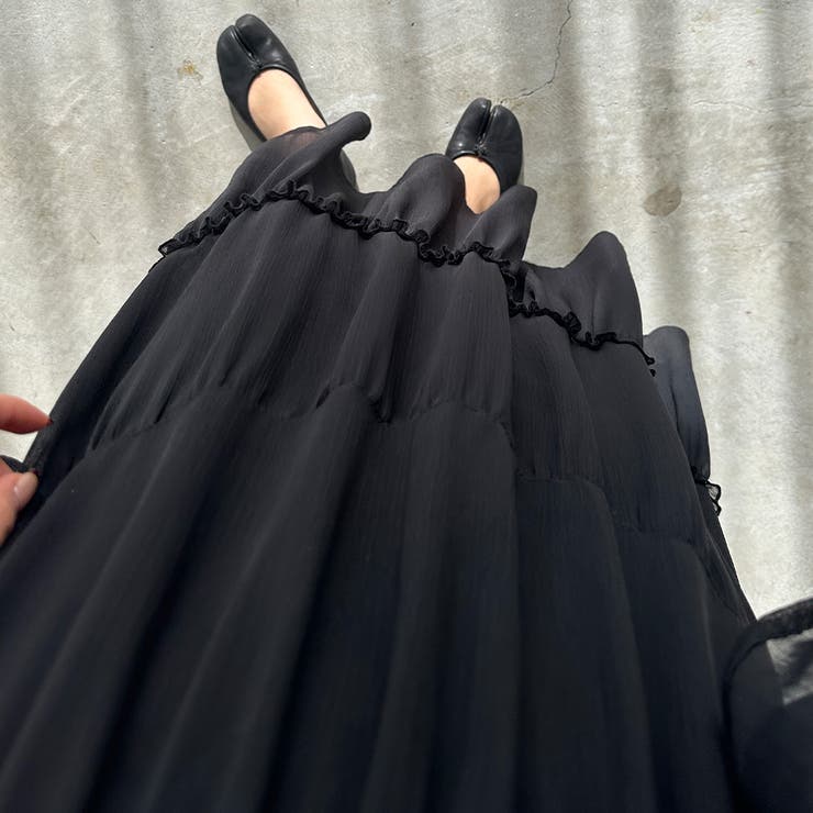 louere 【ペチコートset】シアーティアードワンピース | Louere | 詳細画像13 