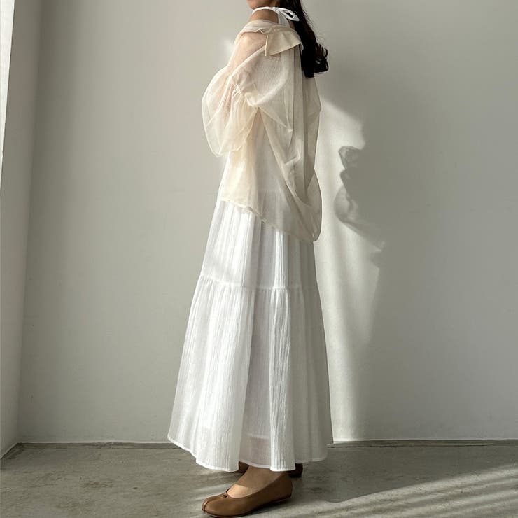 Louere シャーリングティアードキャミワンピース | Louere | 詳細画像7 