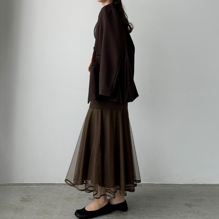 Louere 裾シアーチュールマーメイドキャミワンピース | Louere | 詳細画像19 