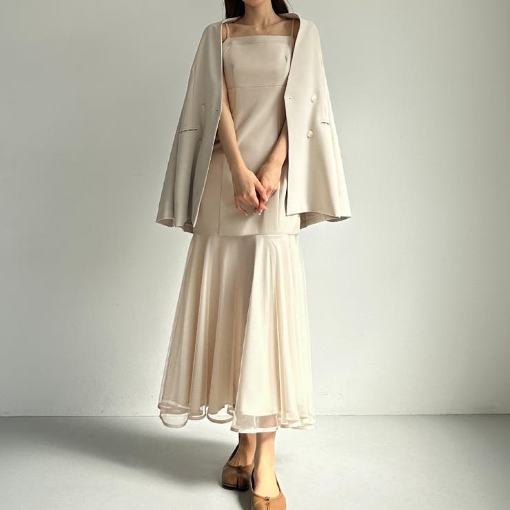 Louere 裾シアーチュールマーメイドキャミワンピース | Louere | 詳細画像22 