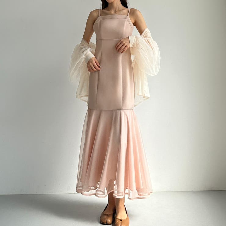 Louere 裾シアーチュールマーメイドキャミワンピース | Louere | 詳細画像26 